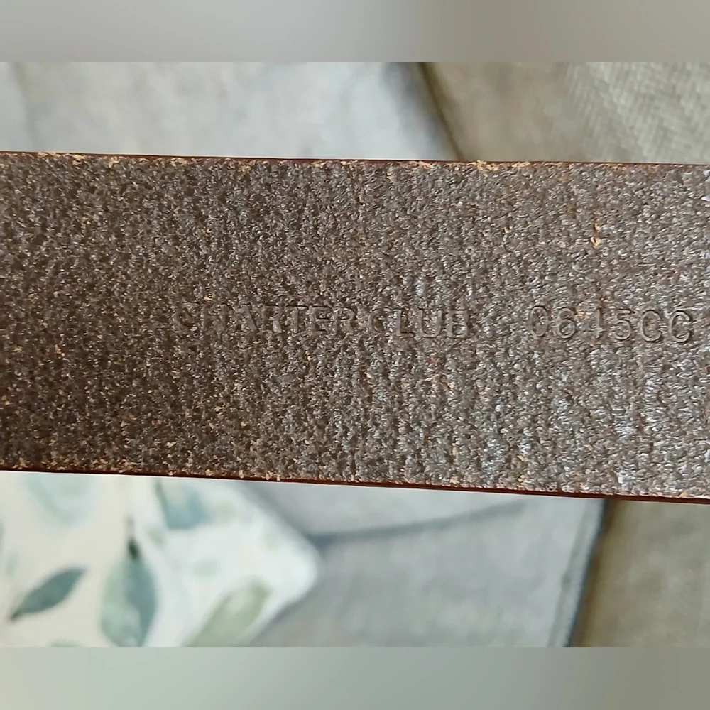 Charter Club Genuine Leather Belt Women’s Size M